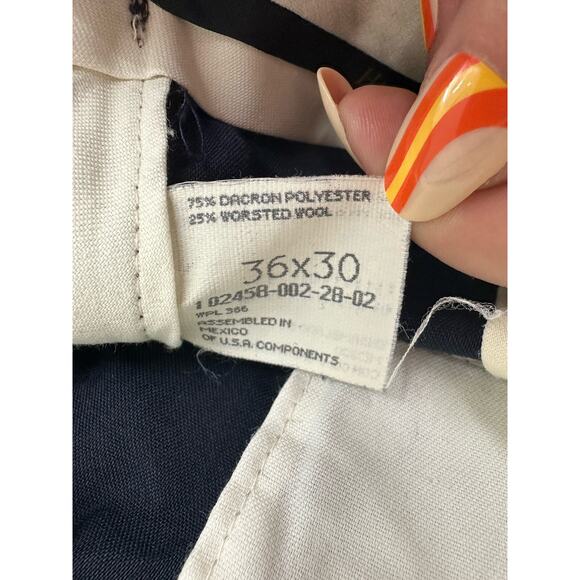 Hagger Mens Dress Pants Size 36x30 Navy Blue - Picture 6 of 15